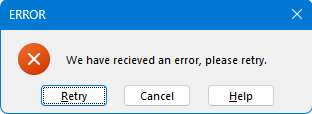 Error Alert